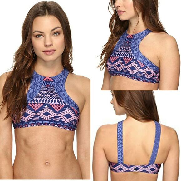 Rip Curl Other - Rip Curl Printed Constellation High Neck Bikini Top Size XL